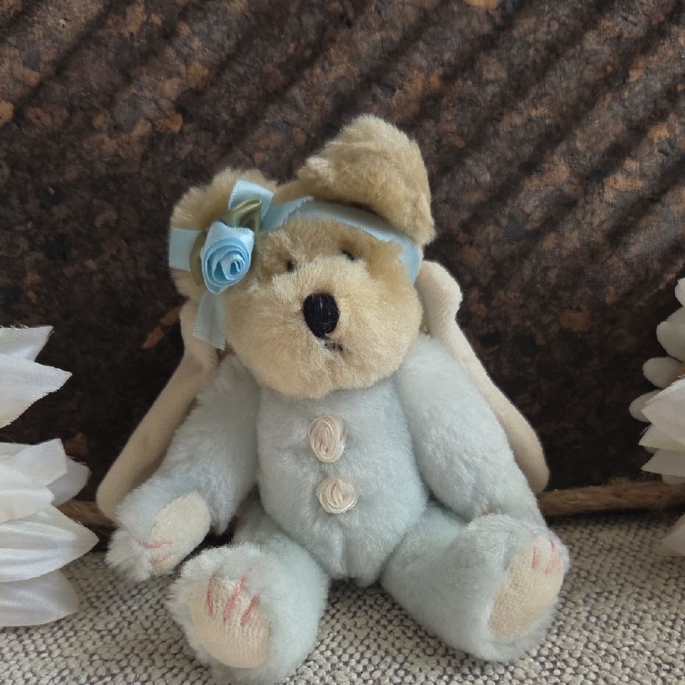 Boyds Bears Plush with Blue and Cream Accents